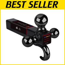Load image into Gallery viewer, Versatile 3-in-1 Trailer Hitch Mount with 1-7/8", 2", 2-5/16" Balls &amp; Tow Hook