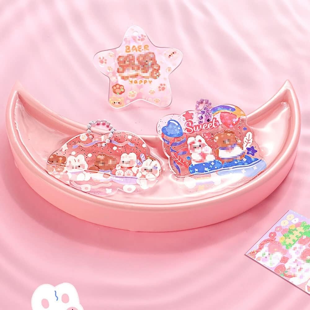 Fun and Educational Goo Card Sticker Kit for Creative Girls - 10.62" x 6.69"