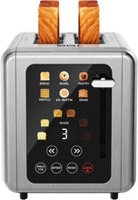 Load image into Gallery viewer, Stainless Steel Digital Toaster - 2 Slices, Bagel/Defrost Functions Included