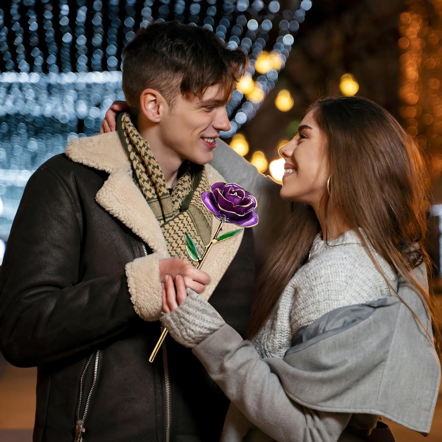 Forever Lasting 24K Gold-Plated Rose with Crystal Stand - Unique Gift Idea