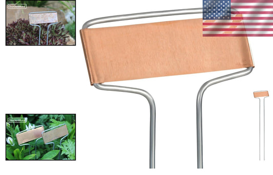 Durable 50-Pack Weatherproof Copper Name Plate Labels for Garden & Home Plants