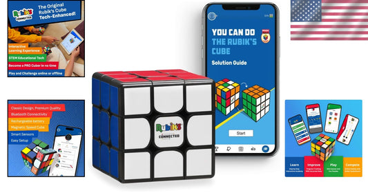 Interactive 3x3 Rubik’s Cube with App - Track Progress & Compete Globally