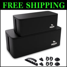 Load image into Gallery viewer, Modern Cord Organizer Box 2 Pack - Fire-Retardant and Dust-Proof Design