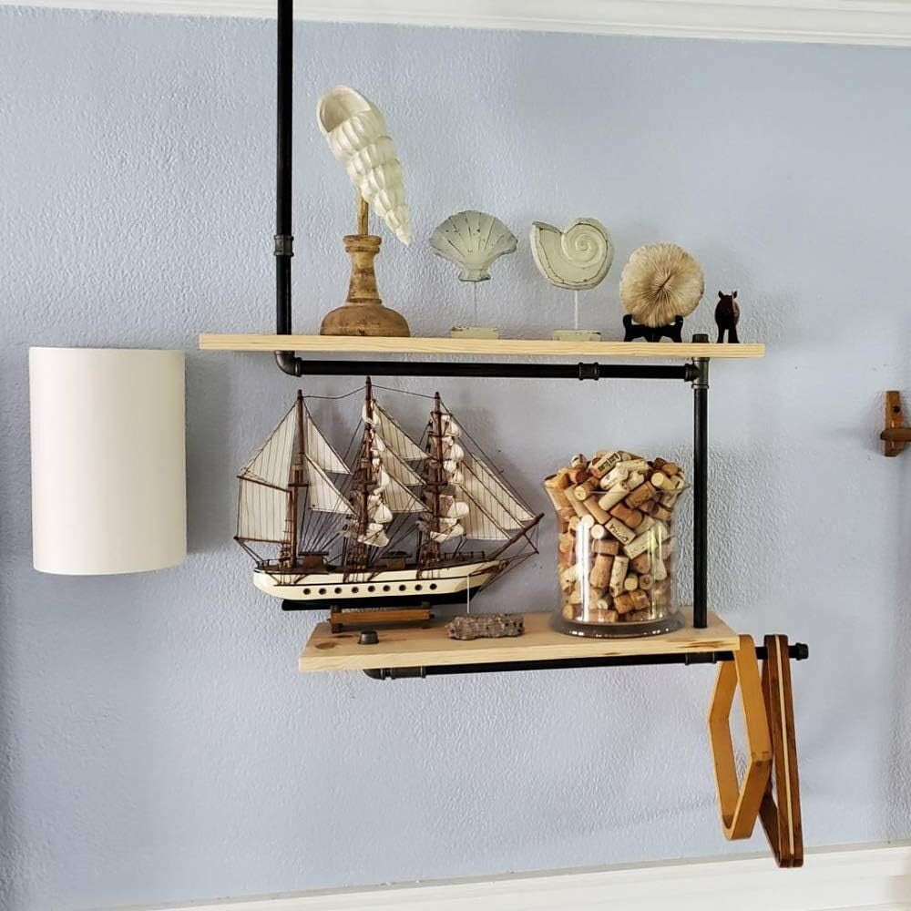 Easy Assembly 3/4” x 30” Industrial Pipe Fittings - Perfect for Unique Shelves