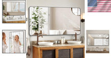 Load image into Gallery viewer, Modern 36" x 48" Decorative Mirror with Rustproof Frame - Perfect for Any Room