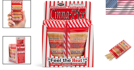 Old Fashioned Cinnamon Toothpicks - 24 Count Party Perfect Breath Fresheners