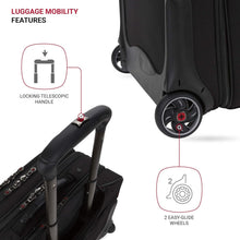 Load image into Gallery viewer, Wenger Patriot II 15.6-Inch Black Luggage with Padded Laptop Compartment