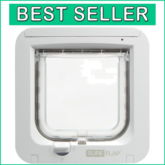 Elegant Microchip Cat Flap - Selective Entry Door with One-Button Programming