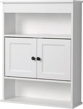 Load image into Gallery viewer, Stunning White Wooden Wall-Mounted Cabinet - Ideal for Bathroom or Utility Rooms