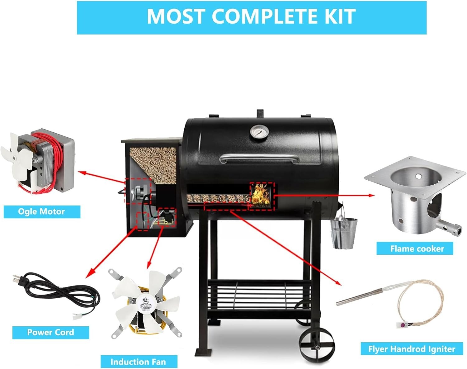 Durable Parts Kit for Pit Boss & Traeger Grills - Optimal Grilling Experience