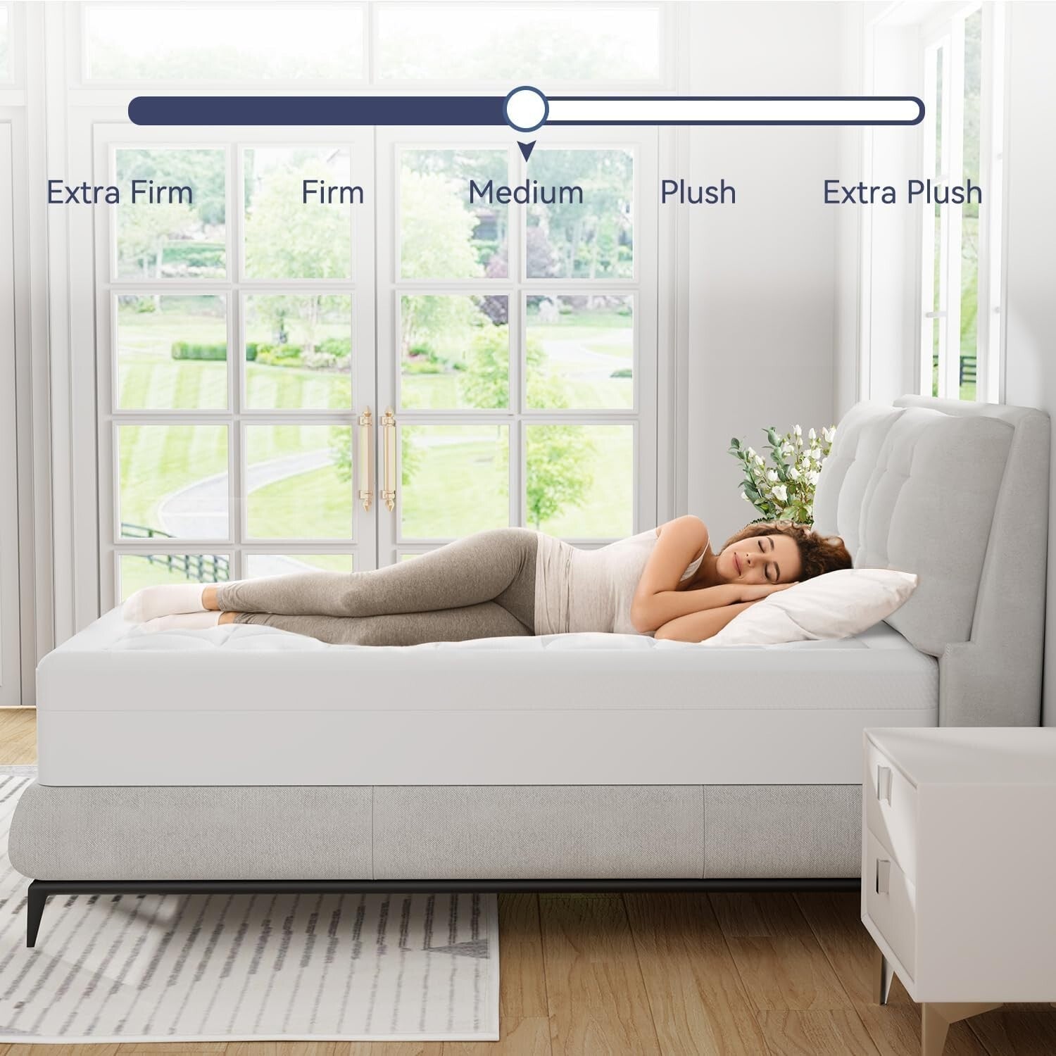 Washable 3-Inch Cooling Gel & Pillow Top Mattress Topper for Ultimate Comfort