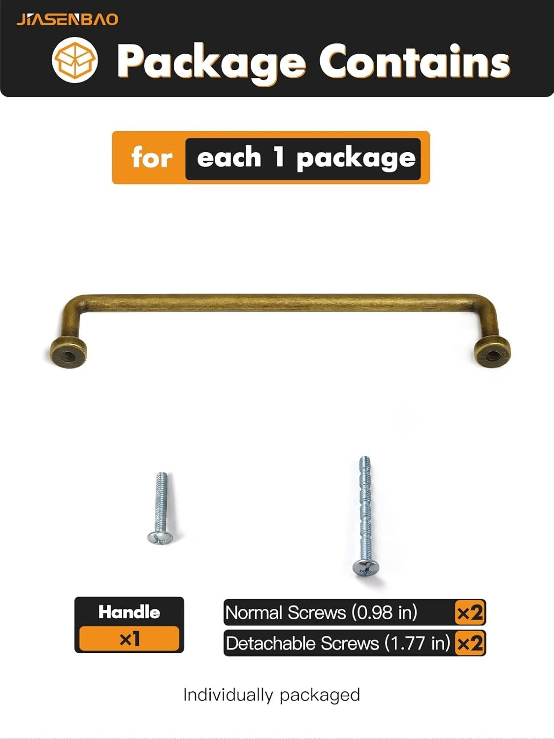 Premium Quality Antique Brass Cabinet Pulls - 10 Count for Kitchens & Baths