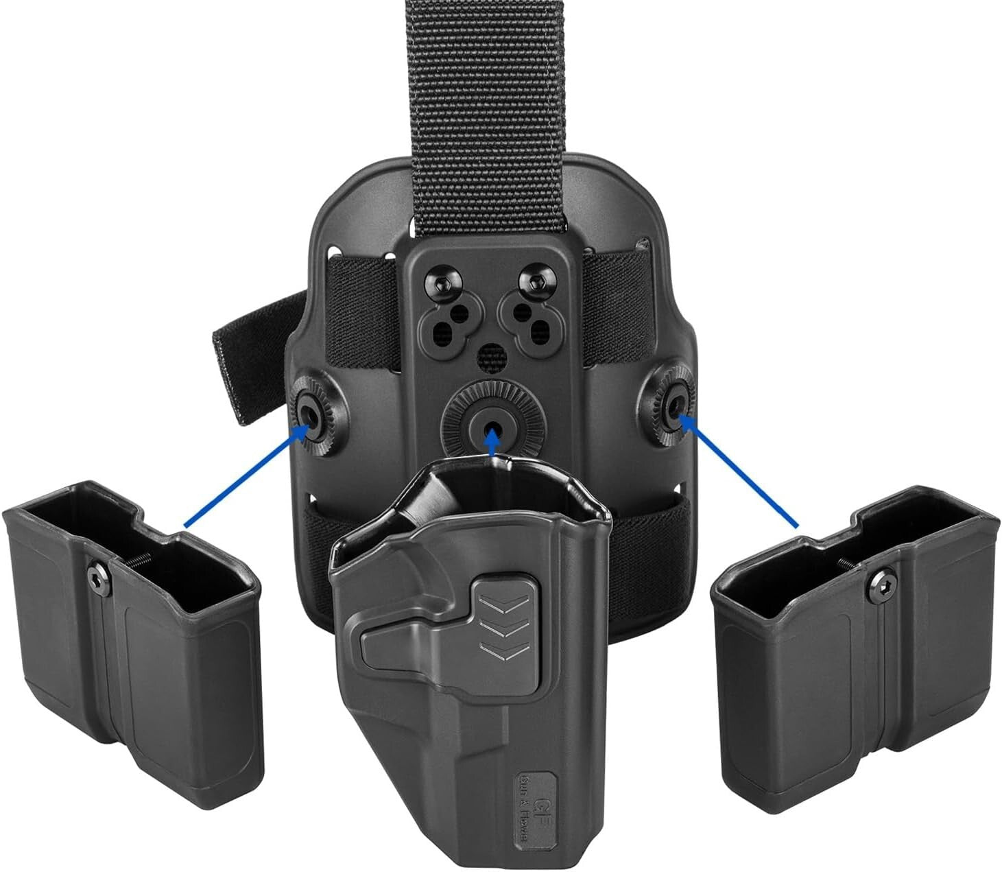 Versatile Drop Leg Panel Attachment for Holsters - Lifetime Warranty Included