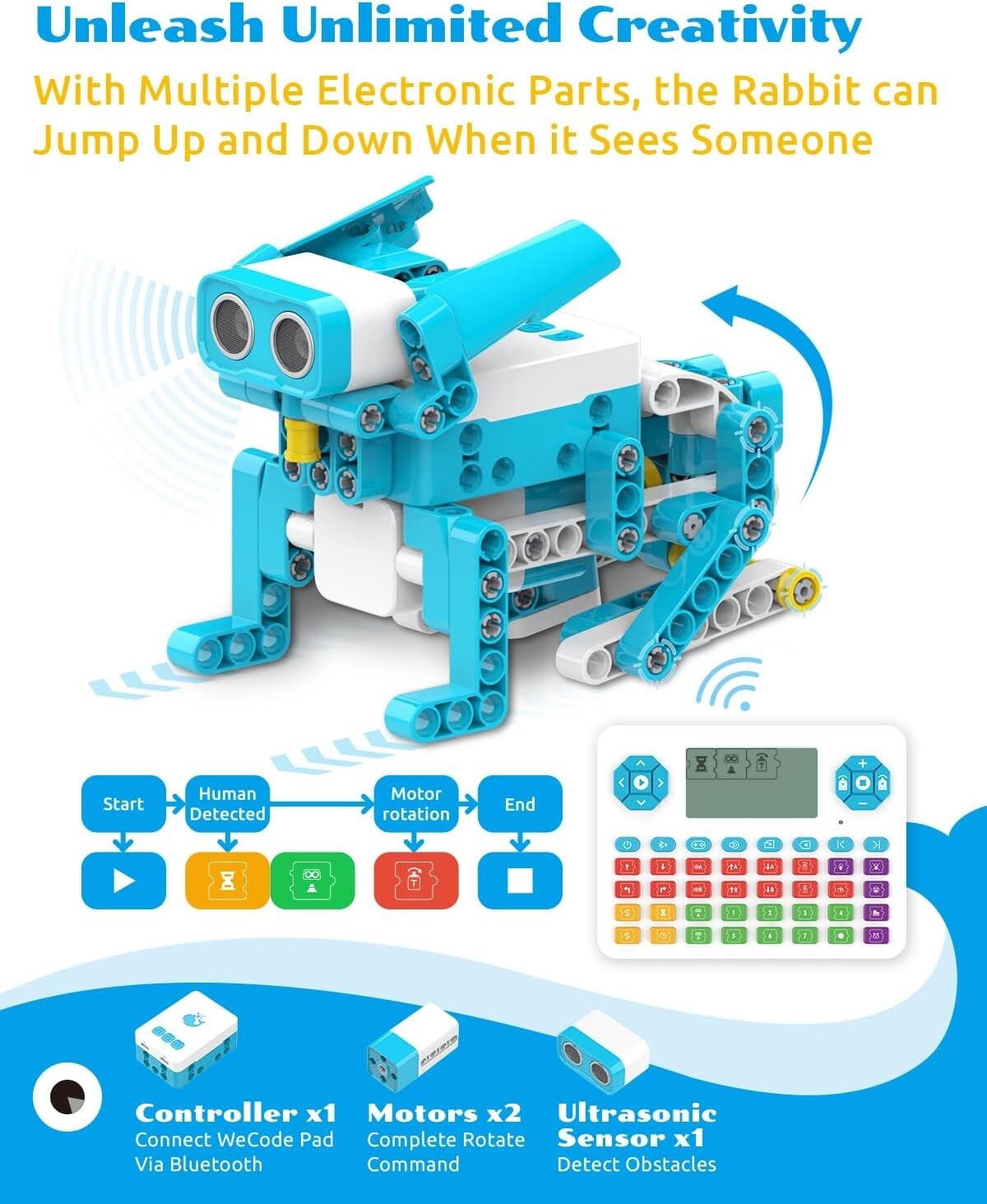 Building Fun Awaits: D3 Pro 12-in-1 Robot Kit with Online Tutorials for Ages 6-8