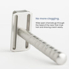 Load image into Gallery viewer, Precision Engineered Steel Blue Safety Razor - Mild Aggression &amp; Eco-Friendly