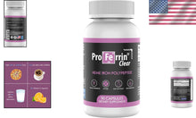 Load image into Gallery viewer, Premium Heme Iron Capsules - 10.5 mg per Serving, NSF Certified, Gluten-Free