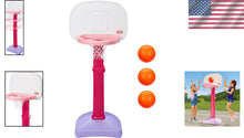 Load image into Gallery viewer, Adjustable Kids Basketball Set with 3 Balls - Perfect for Ages 18 Months+