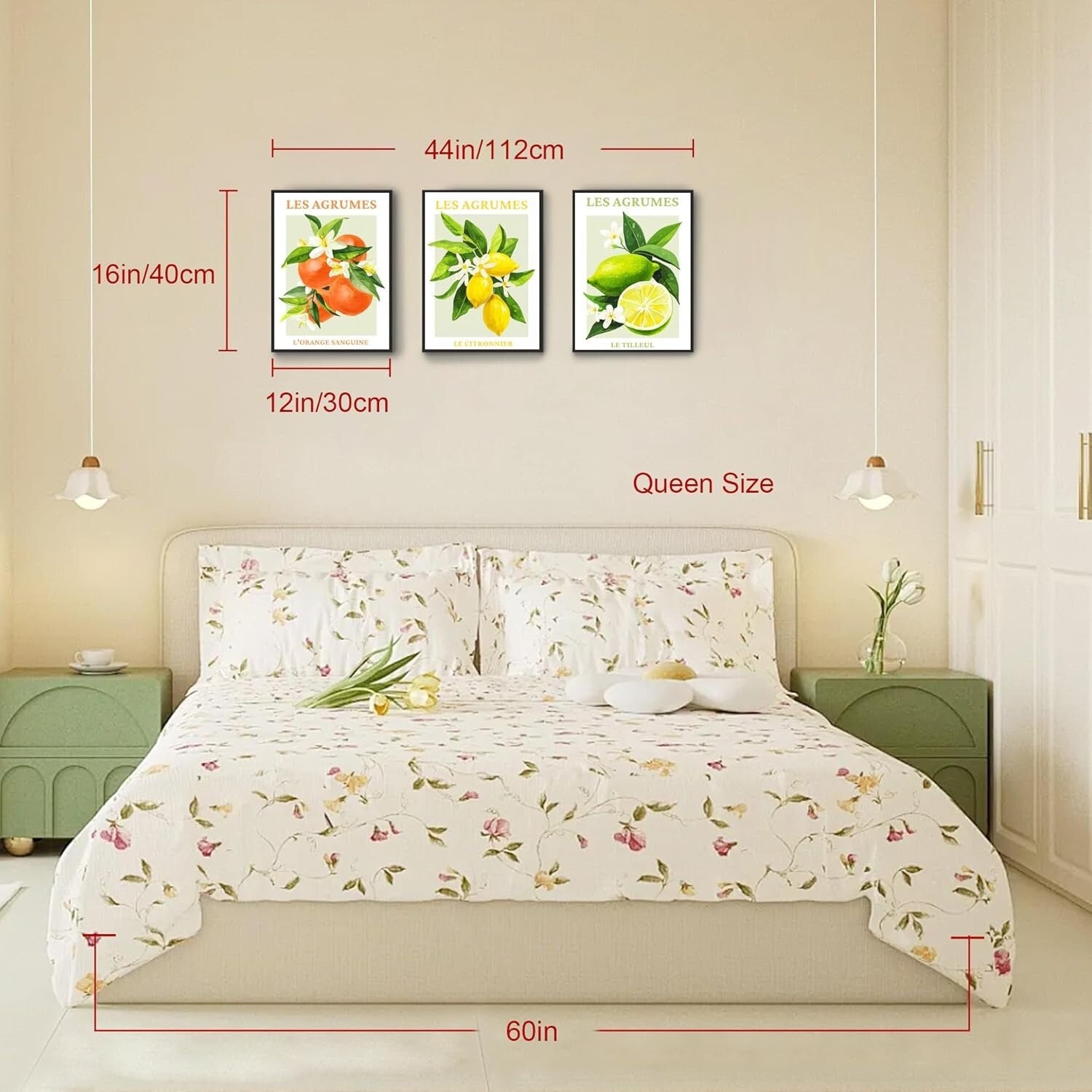 Framed Citrus Fruit Wall Art Set - Refreshing Lemon Prints for Dining Rooms