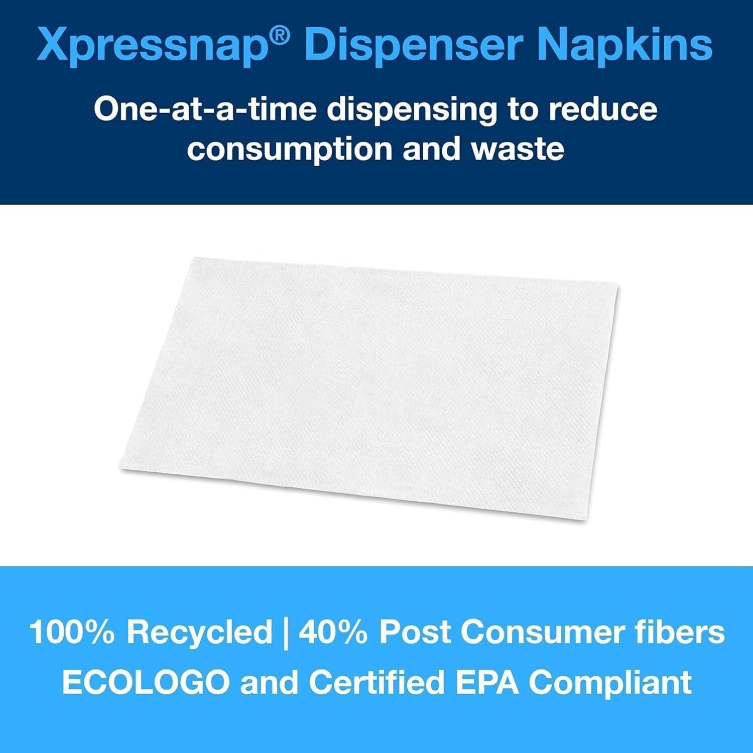 Advanced Interfold White Dispenser Napkins - 6000 Sheets for Hospitality Use