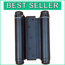Load image into Gallery viewer, Self-Closing 5-Inch Adjustable Spring Hinge, Oil Rubbed Bronze, Heavy-Duty Steel