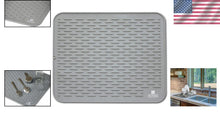 Load image into Gallery viewer, Durable 30 x 24 Silicone Dish Drying Mat - Heat-Resistant &amp; Machine Washable