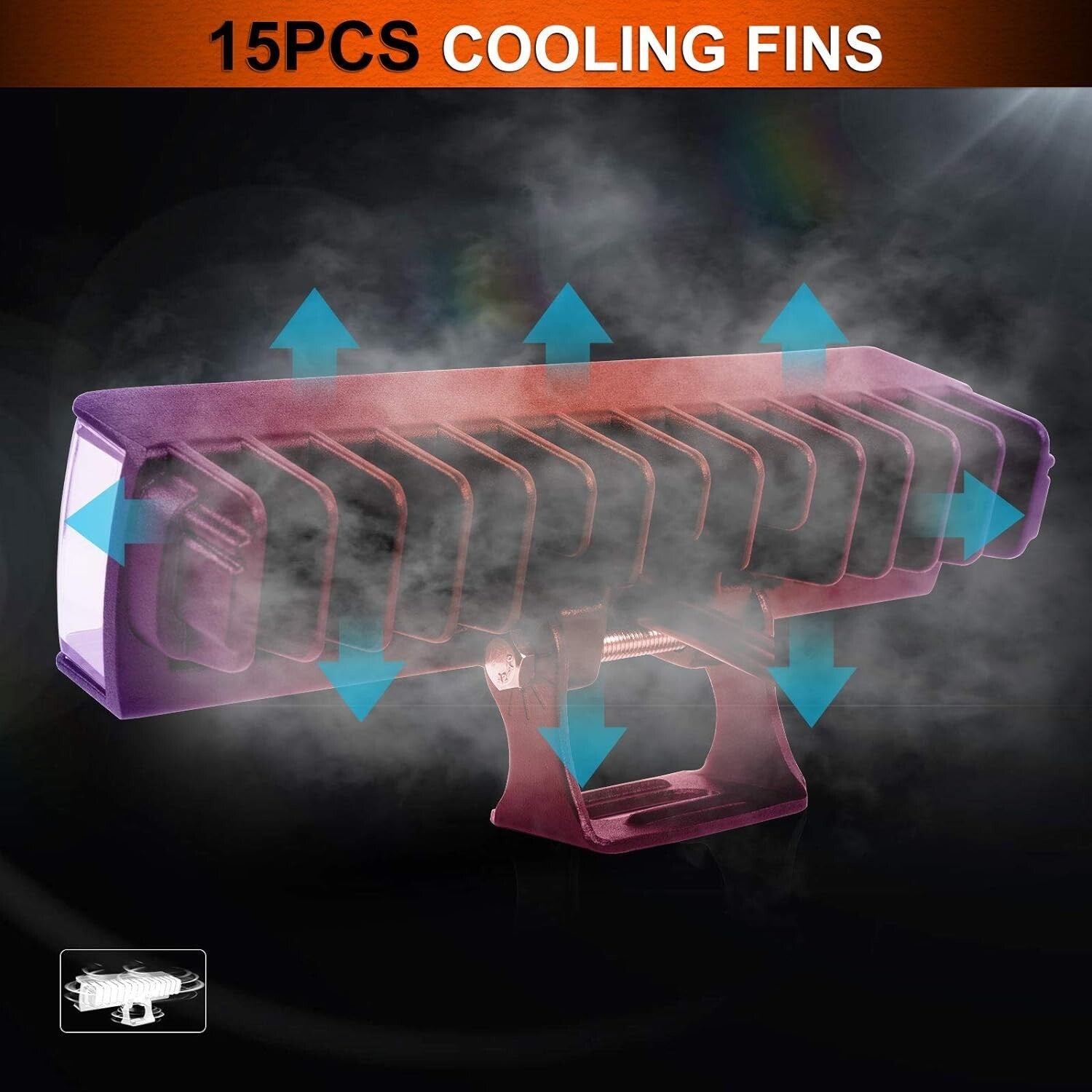 7-Inch LED Light Bar - 5500LM Waterproof Spotlights for Off-Road Adventures