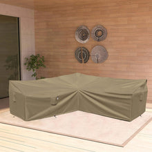 Load image into Gallery viewer, Premium Weather-Resistant V-Shaped Couch Cover - 600D Desert Khaki 90" x 90"