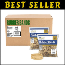 Load image into Gallery viewer, Versatile 10 lb Rubber Bands - 40 Bags of Natural Crepe, Perfect for Packaging