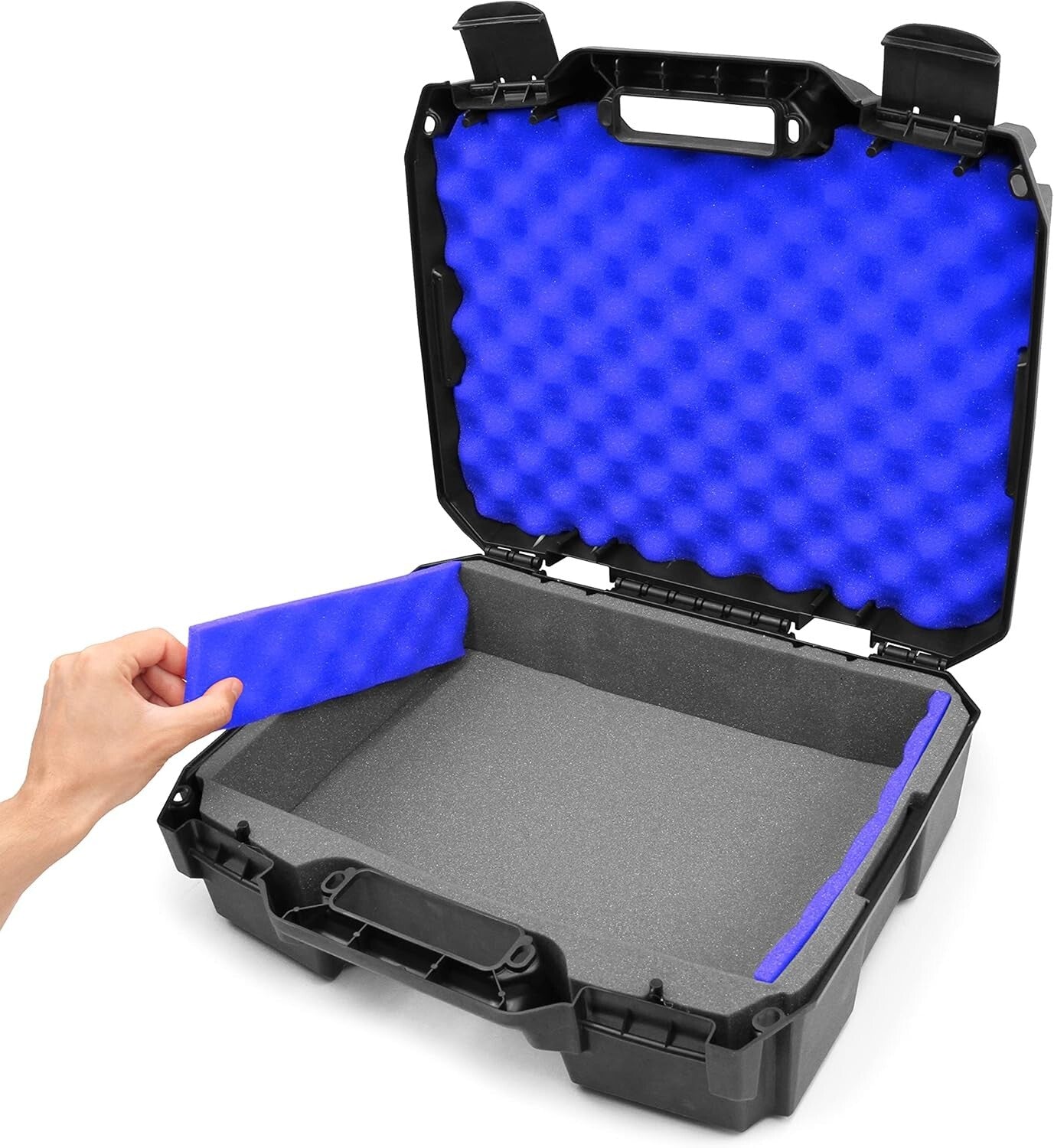 Crushproof 15" Hard Shell Laptop Case with Foam for Safe Travel & Storage