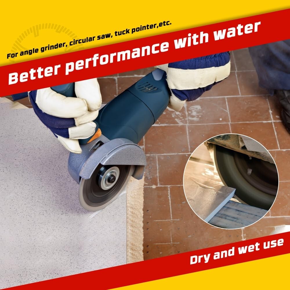 5Pcs Turbo Blade Set - Ultimate Titanium Carbide for Professional Stone Cutting