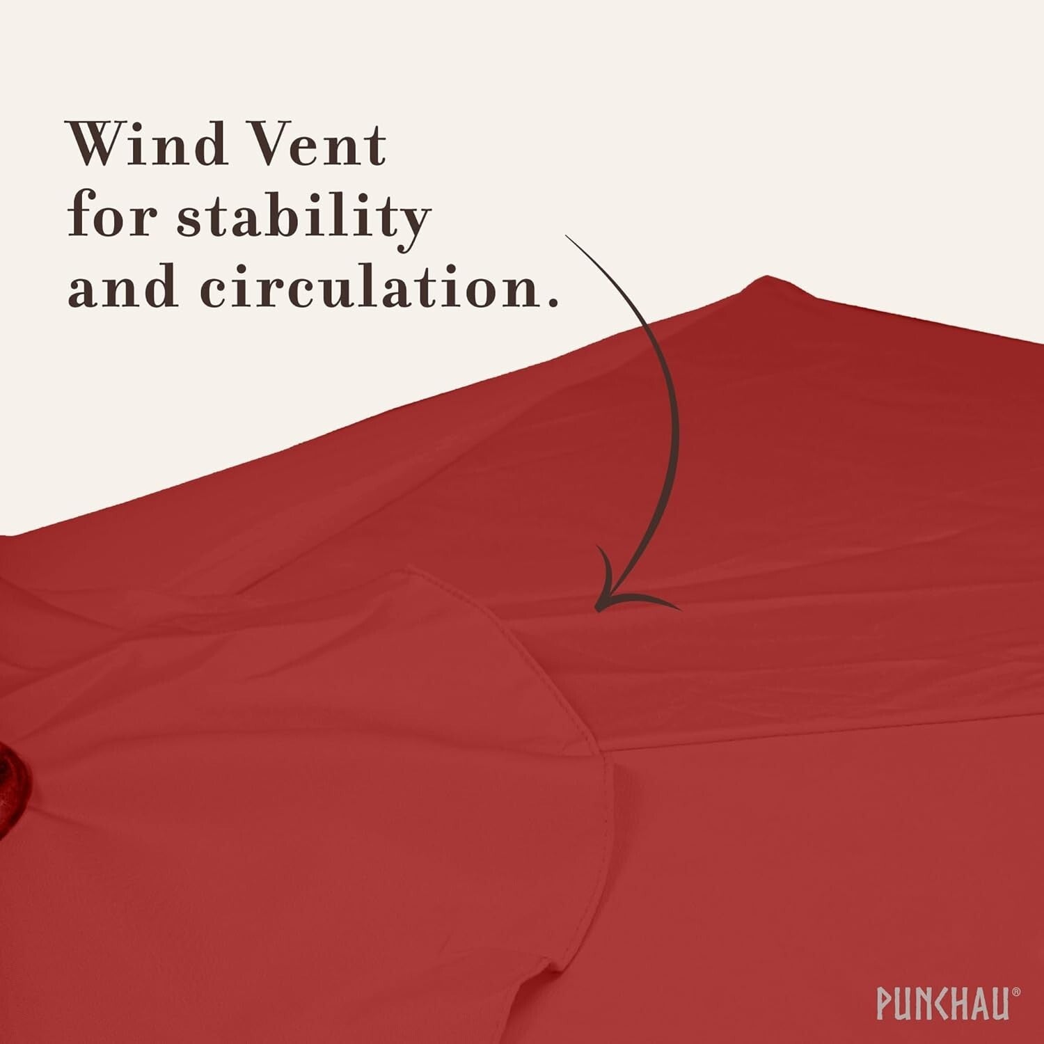 Durable 6 Ft Umbrella with Easy Crank and Tilt - Wine Red for Outdoor Spaces