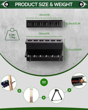 Load image into Gallery viewer, Classic Oak Pool Cue Storage Rack - Holds 6 Cues &amp; Billiard Accessories