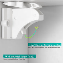 Load image into Gallery viewer, Efficient Childproofing: 12 Adhesive Magnetic Locks &amp; 2 Key System for Cabinets