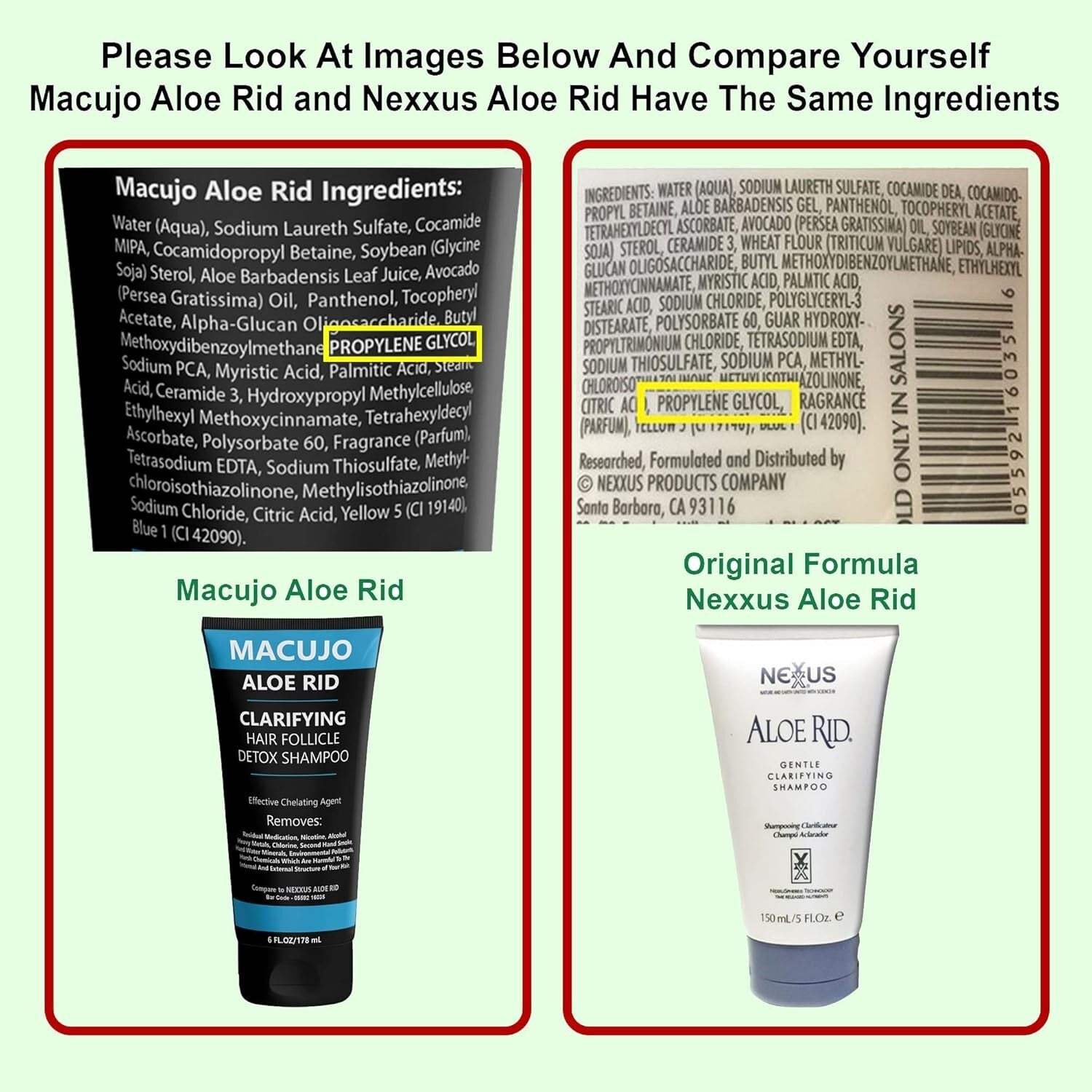 Effective Aloe Rid Detox Shampoo with Zydot UltraClean for Residual Removal