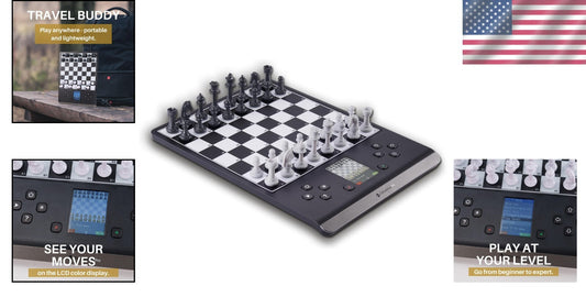 Portable Smart Chess Board with Magnetic Pieces - Perfect for Learning & Play