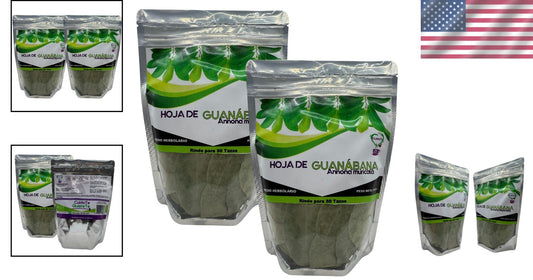 100% Natural Soursop Leaves Tea, 3.5 oz x 2 Packs – Refreshing Detox for Health