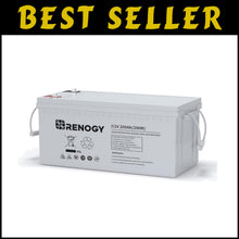 Load image into Gallery viewer, 12V Deep Cycle Battery for RV &amp; Off-Grid Systems - Lightweight &amp; 200Ah Capacity