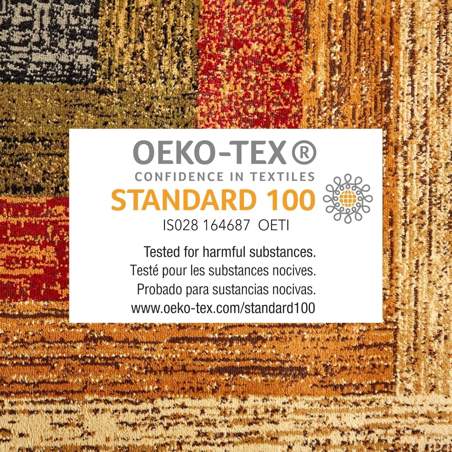 Stylish Low Pile Area Rug 7'8" x 10'4" - Fade & Stain Resistant for Living Rooms