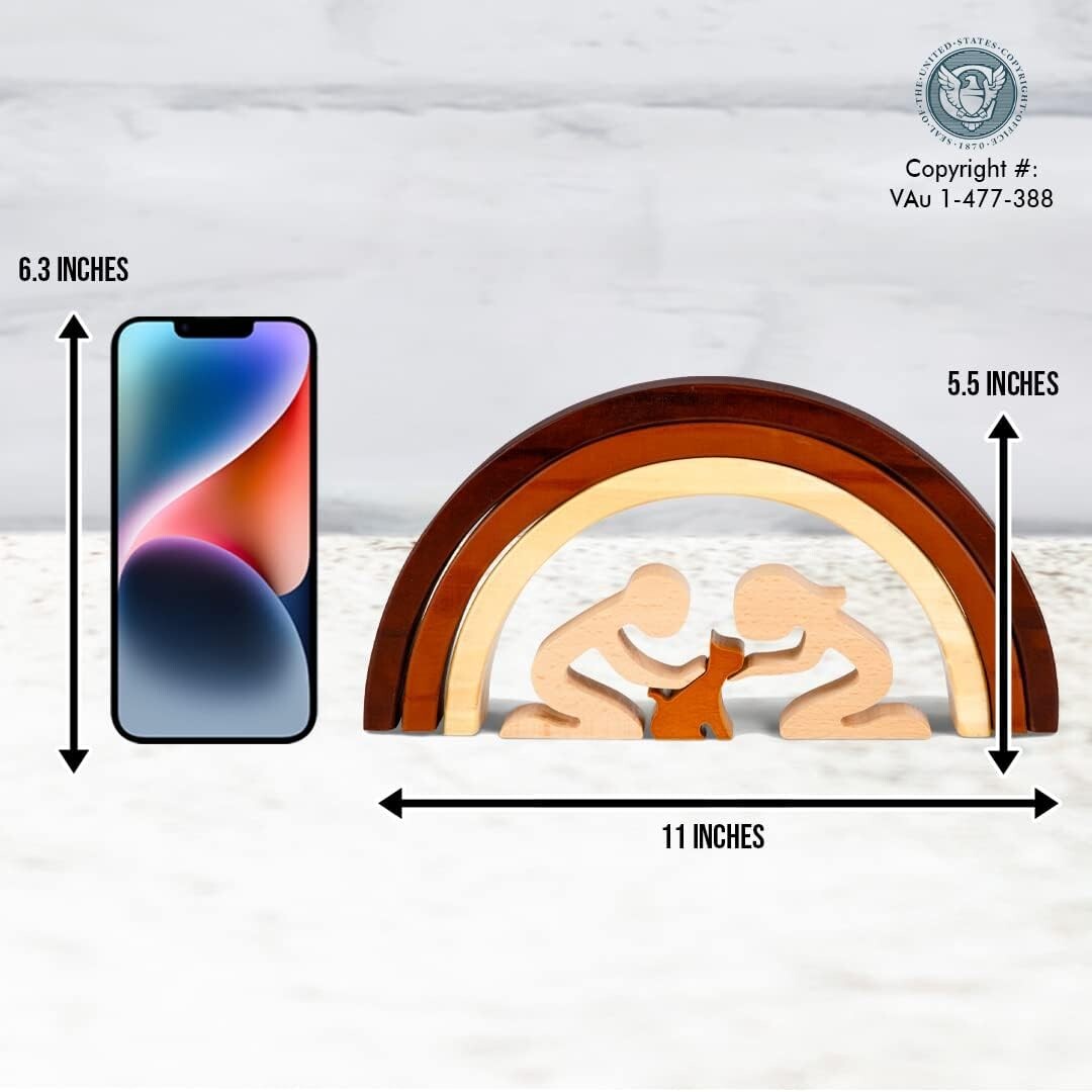 Inspirational Rainbow Bridge Cat Remembrance Statue - Thoughtful Sympathy Gift