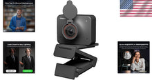 Load image into Gallery viewer, Smart 4K Webcam with Autofocus, Bokeh Effect &amp; Built-in Mic for Professionals