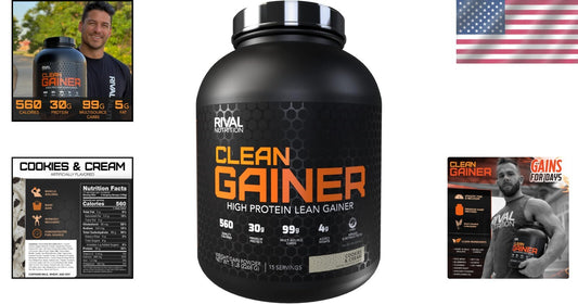 Cookies & Cream Clean Gainer - 5lbs with 30g Protein for Optimal Performance