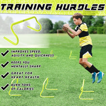 Load image into Gallery viewer, Speed Agility Ladder with Adjustable Hurdles and Jump Rope for Sports Training