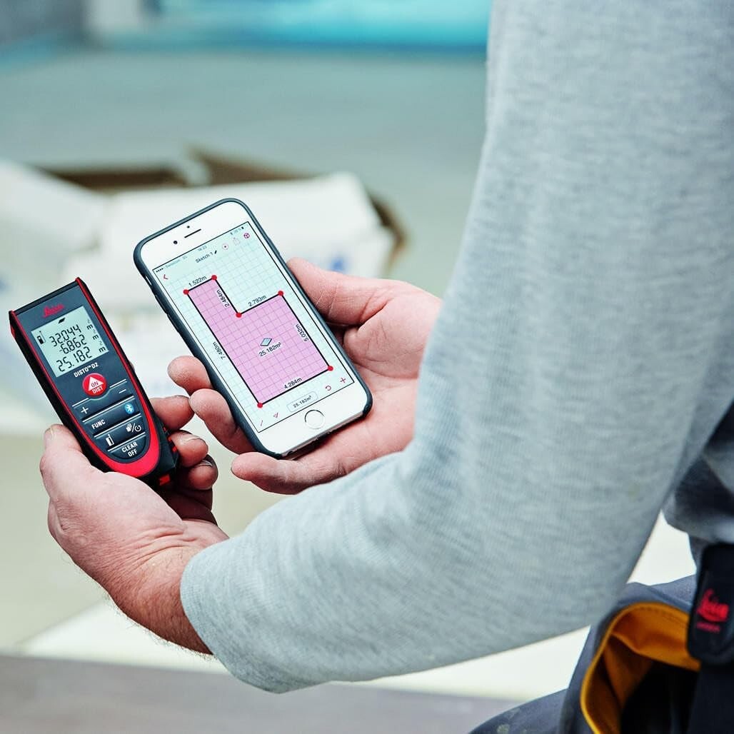 New 100m Laser Distance Measure with Bluetooth - Lightweight & Versatile Design