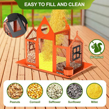 Load image into Gallery viewer, Elegant Hanging Solar Bird Feeder with Water Cup - Ideal for Cardinals &amp; Finches