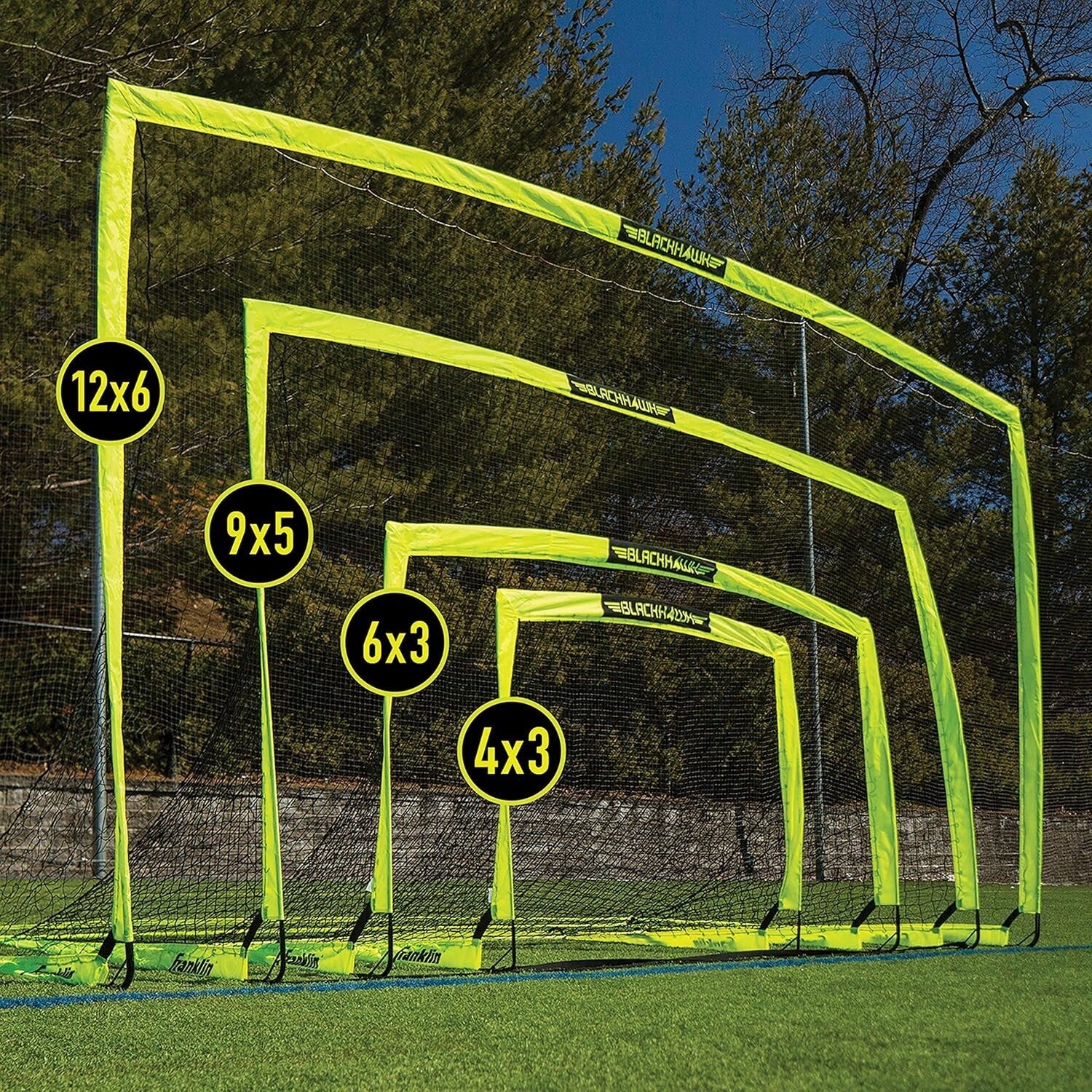 Durable Indoor/Outdoor 12' x 6' Soccer Goal - Lightweight & Portable Gear