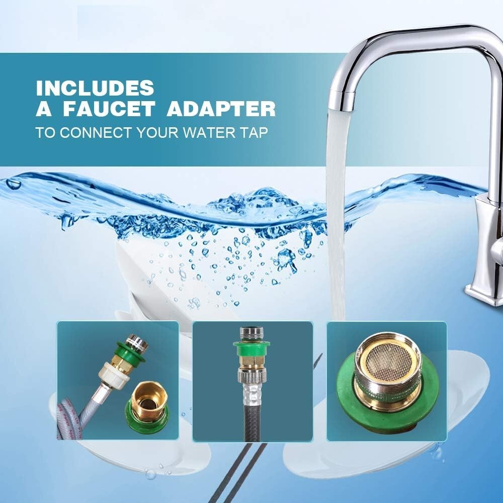 Compact 2-in-1 Fully Automatic Washing Machine with Built-in Pump, 8 lbs Cap