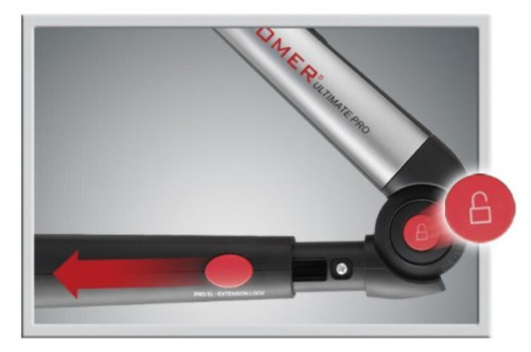 Rechargeable Back Shaver with Adjustable Shock Absorber Heads and Power Burst