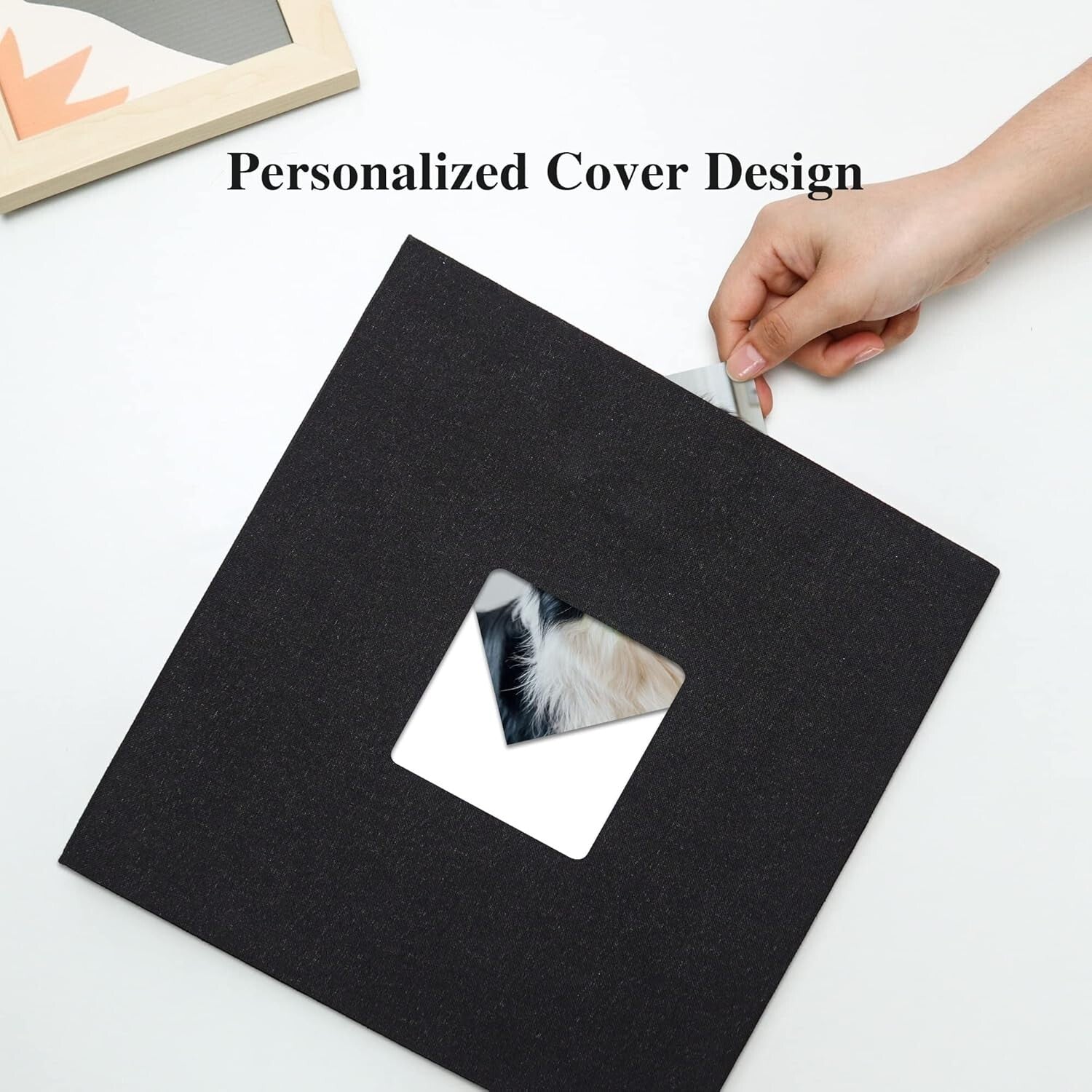 Durable Self-Adhesive Linen Photo Album - 60 Pages for Photographs and Keepsakes