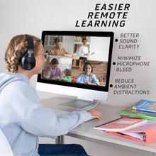 Load image into Gallery viewer, Noise-Isolating Kids Headphones with In-Line Mics - Perfect for Schools