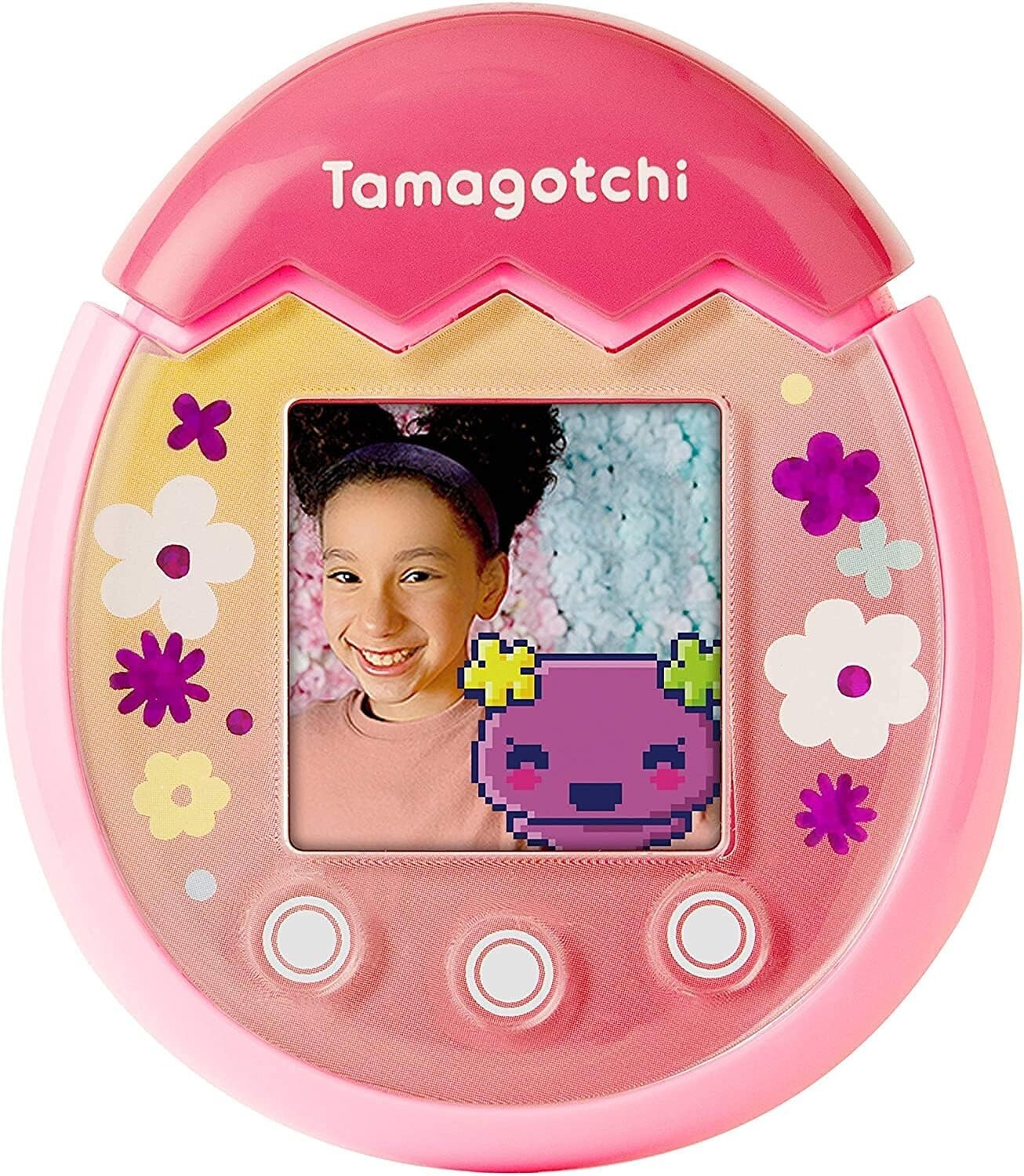 Tamagotchi Pix Floral Interactive Pet: 100 Friends & Playdate Fun Awaits!
